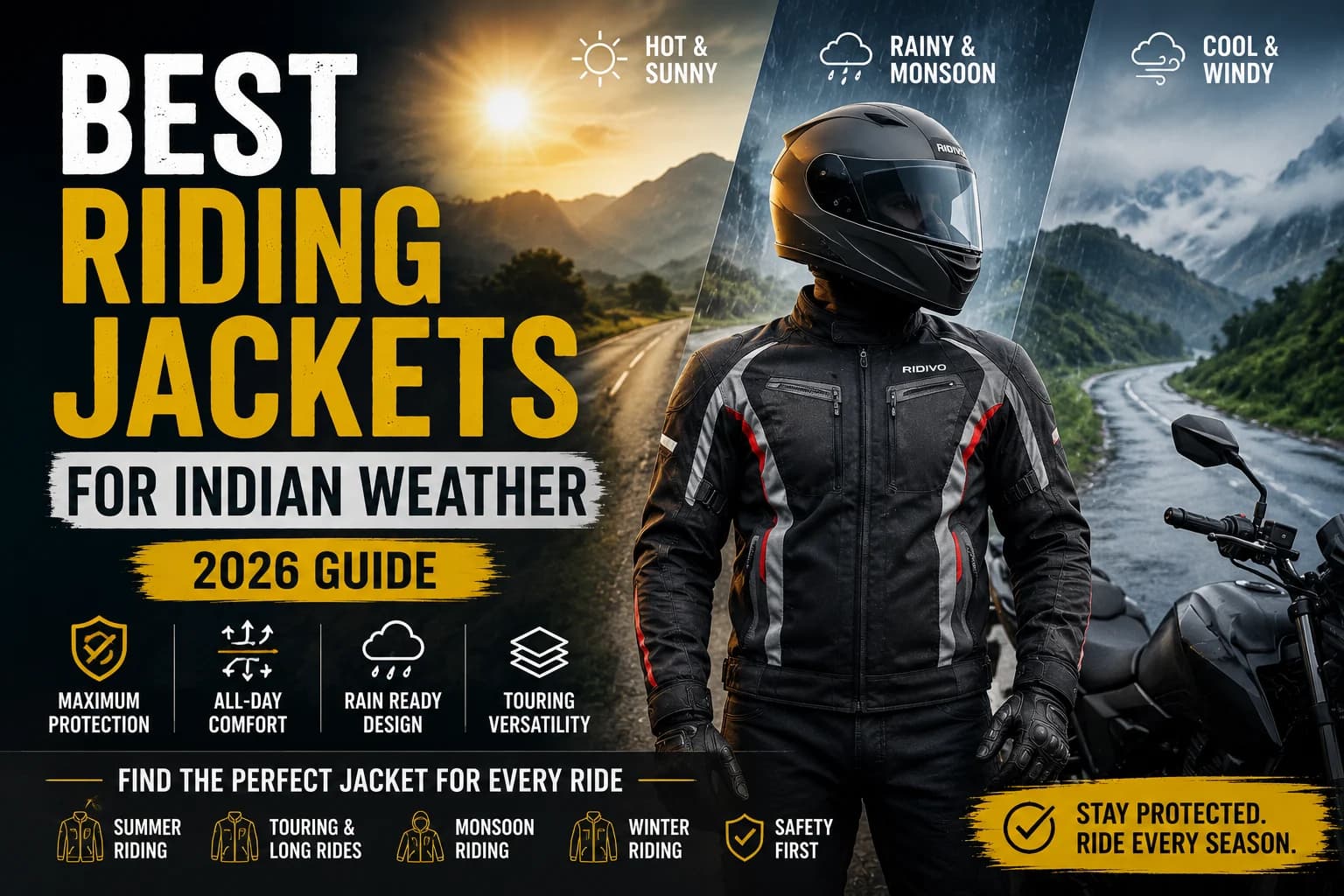 Best Riding Jackets for Indian Weather (2026 Guide)
