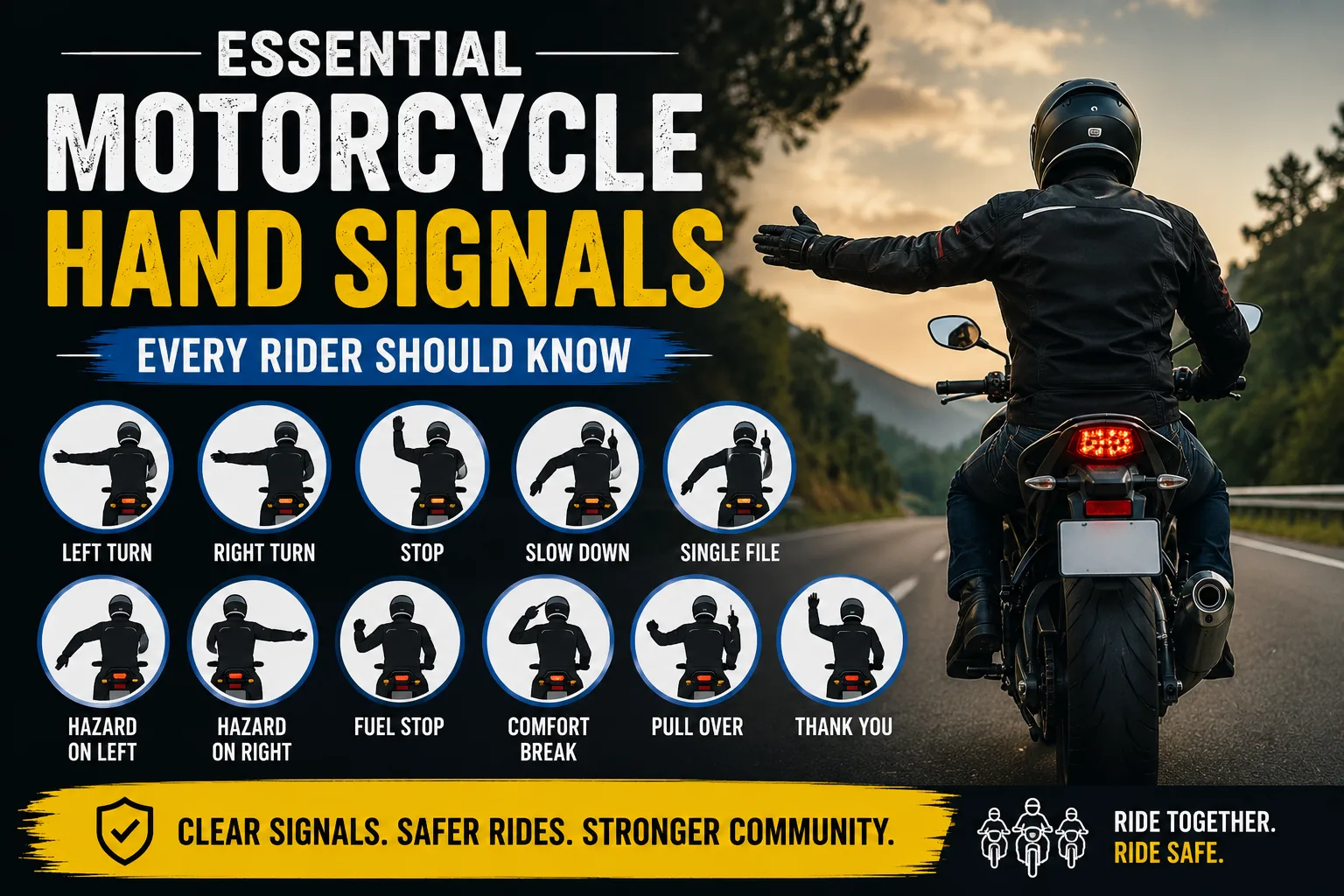 Essential Motorcycle Hand Signals Every Rider Should Know